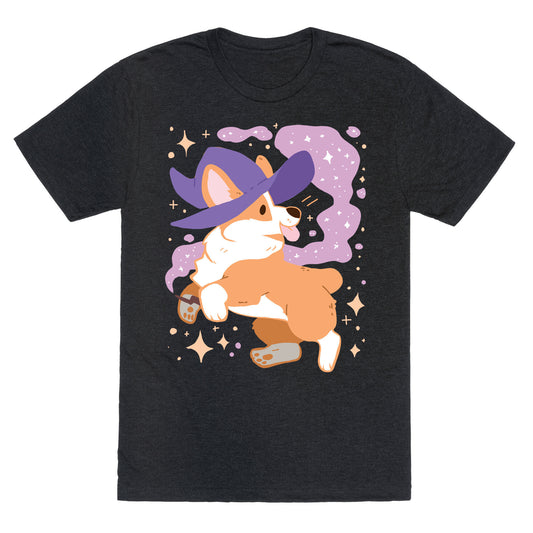 Witch Corgi Unisex Triblend Tee