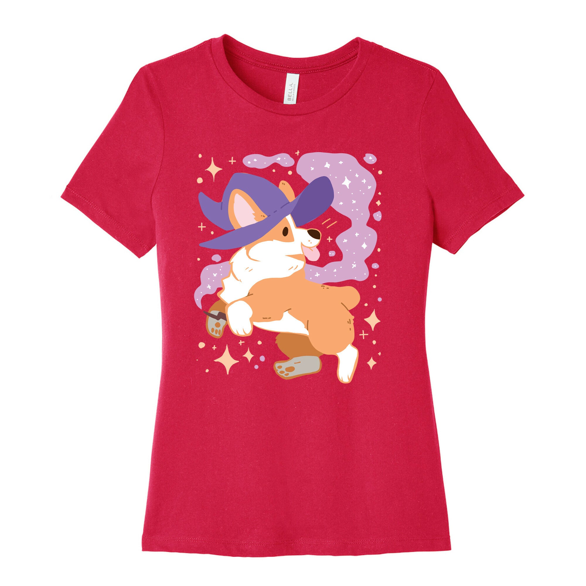 Witch Corgi Women's Cotton Tee
