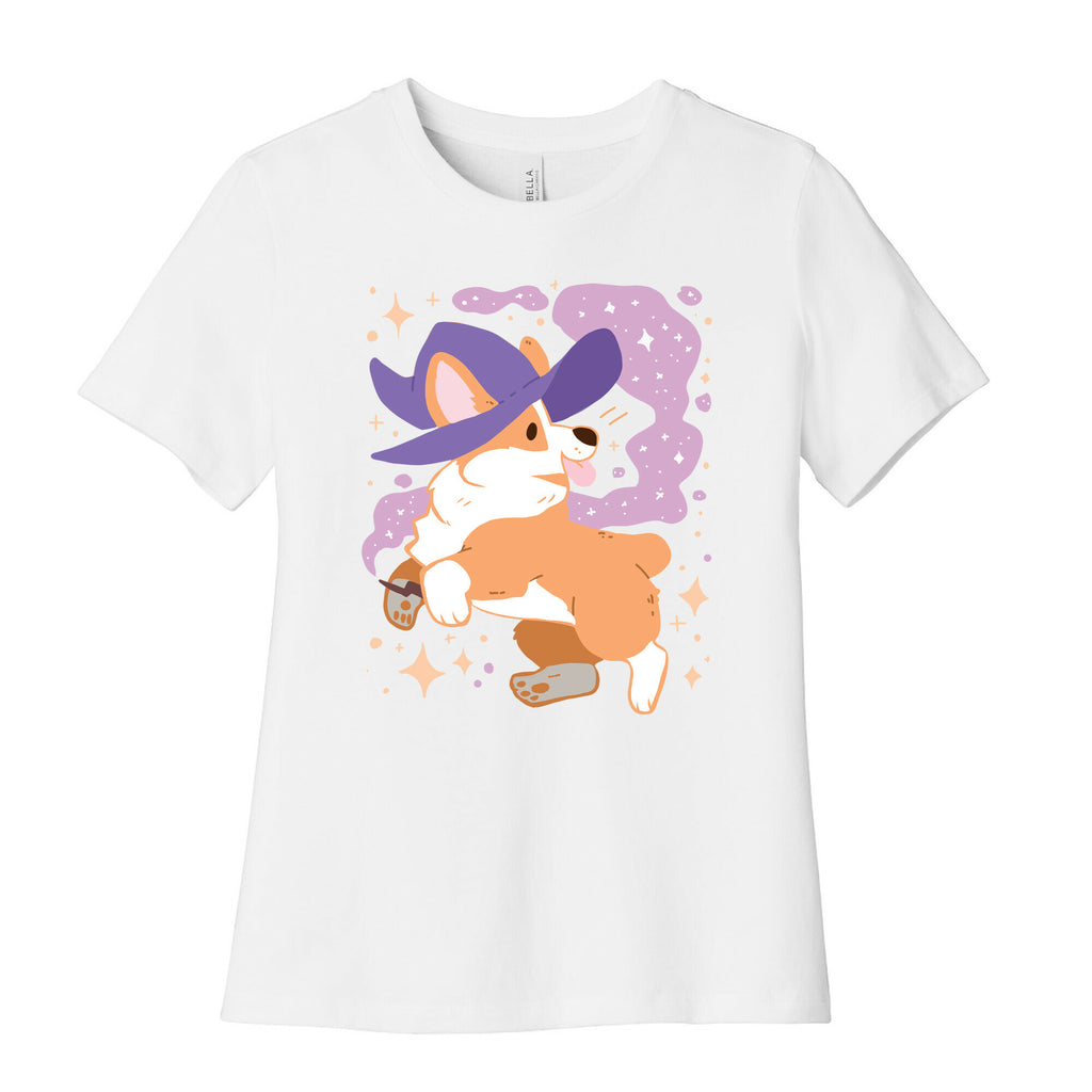 Witch Corgi Women's Cotton Tee