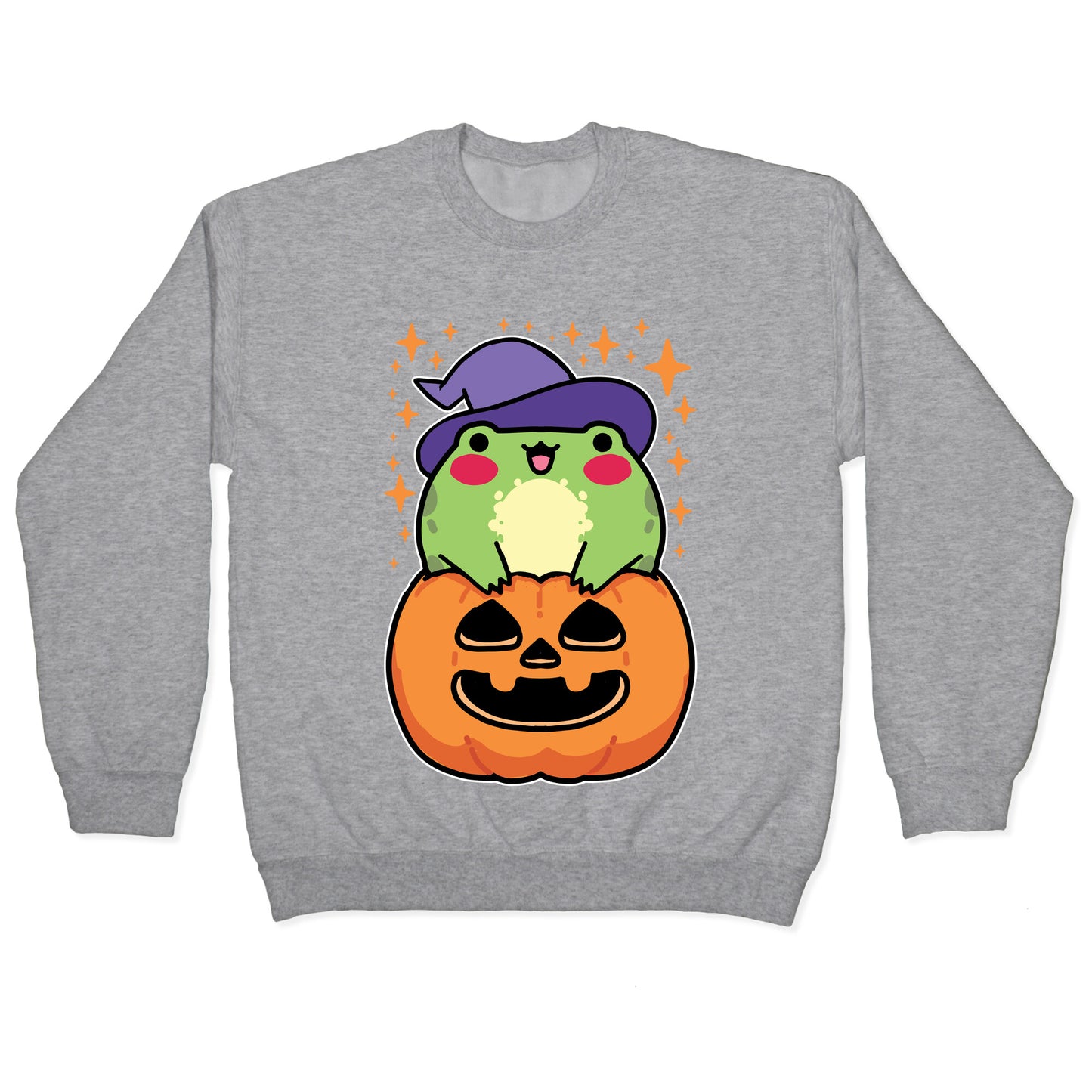 Cute Halloween Frog Crewneck Sweatshirt
