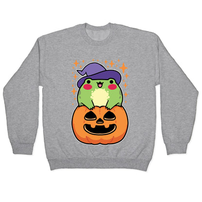 Cute Halloween Frog Crewneck Sweatshirt