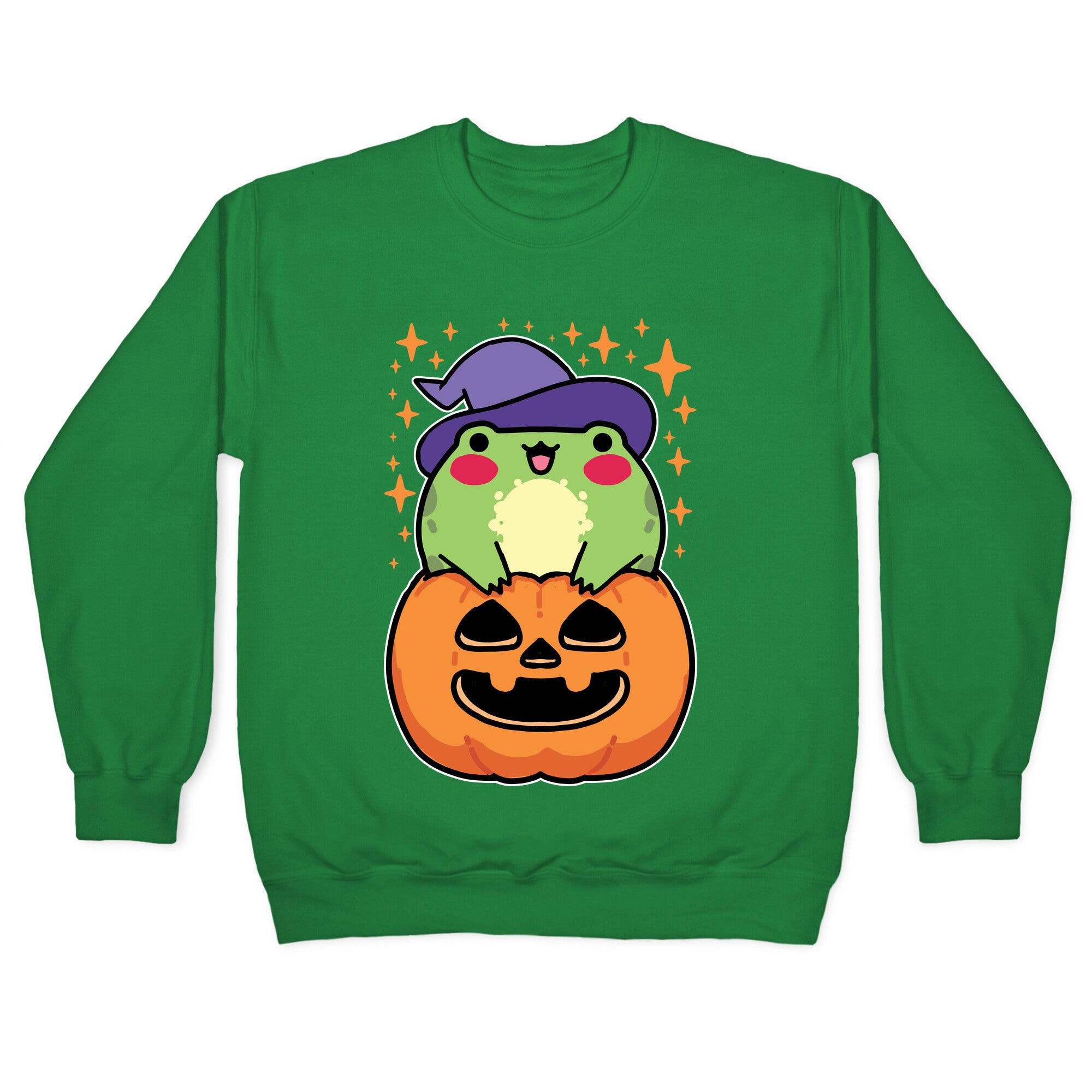 Cute Halloween Frog Crewneck Sweatshirt