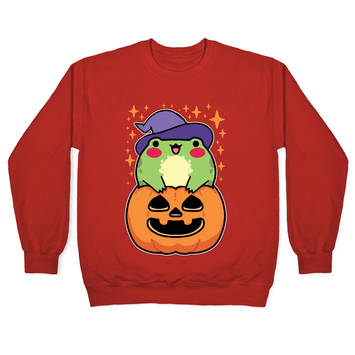 Cute Halloween Frog Crewneck Sweatshirt