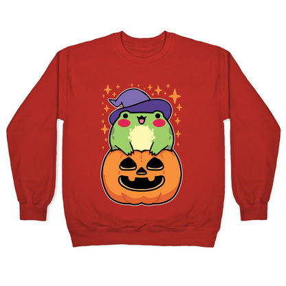 Cute Halloween Frog Crewneck Sweatshirt