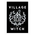 Village Witch Garden Flag