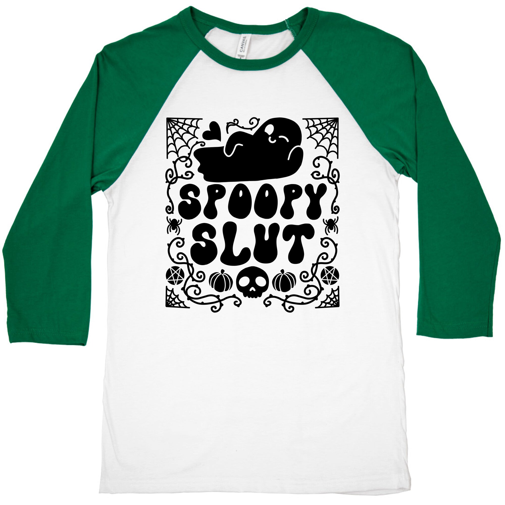 Spoopy Slut Baseball Tee