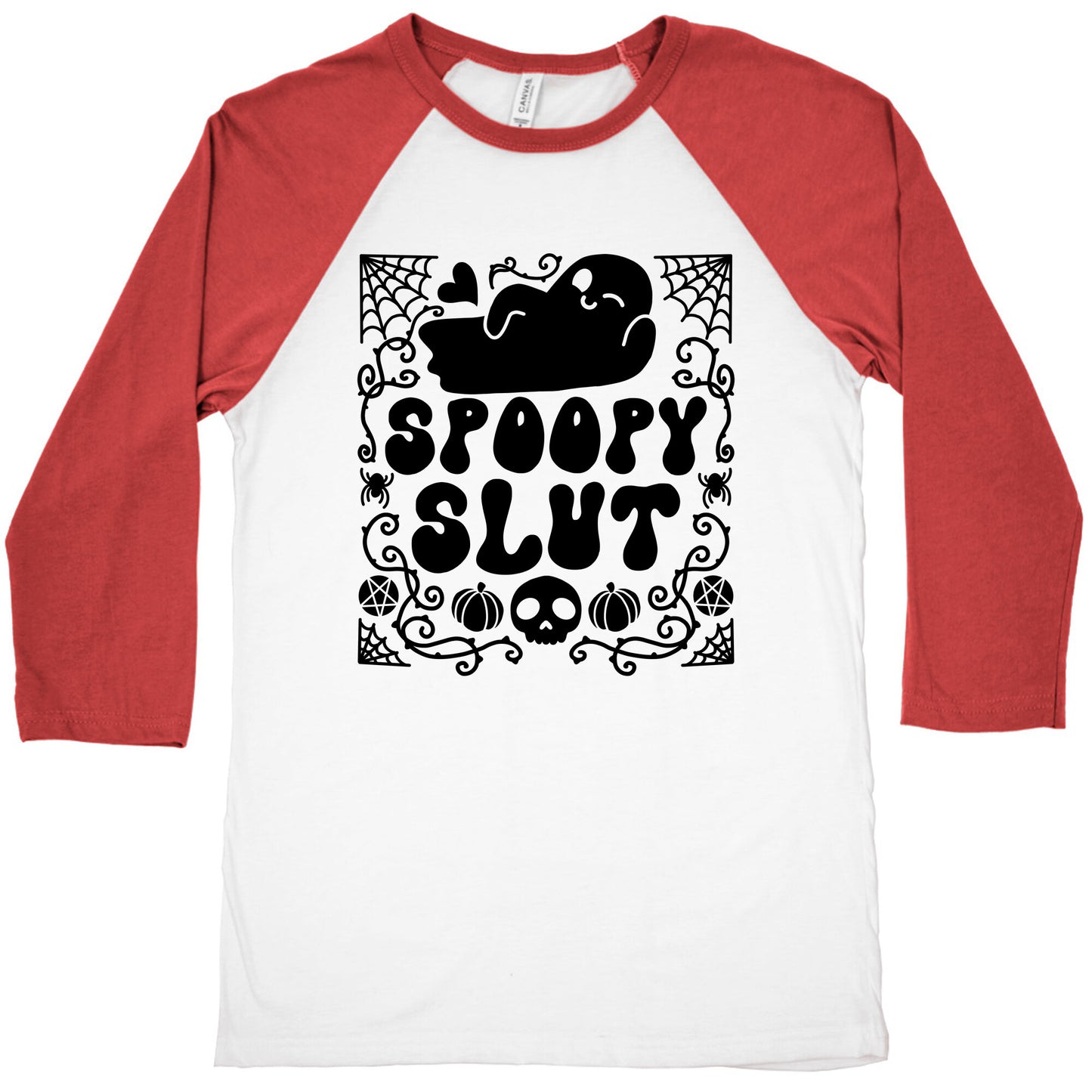 Spoopy Slut Baseball Tee