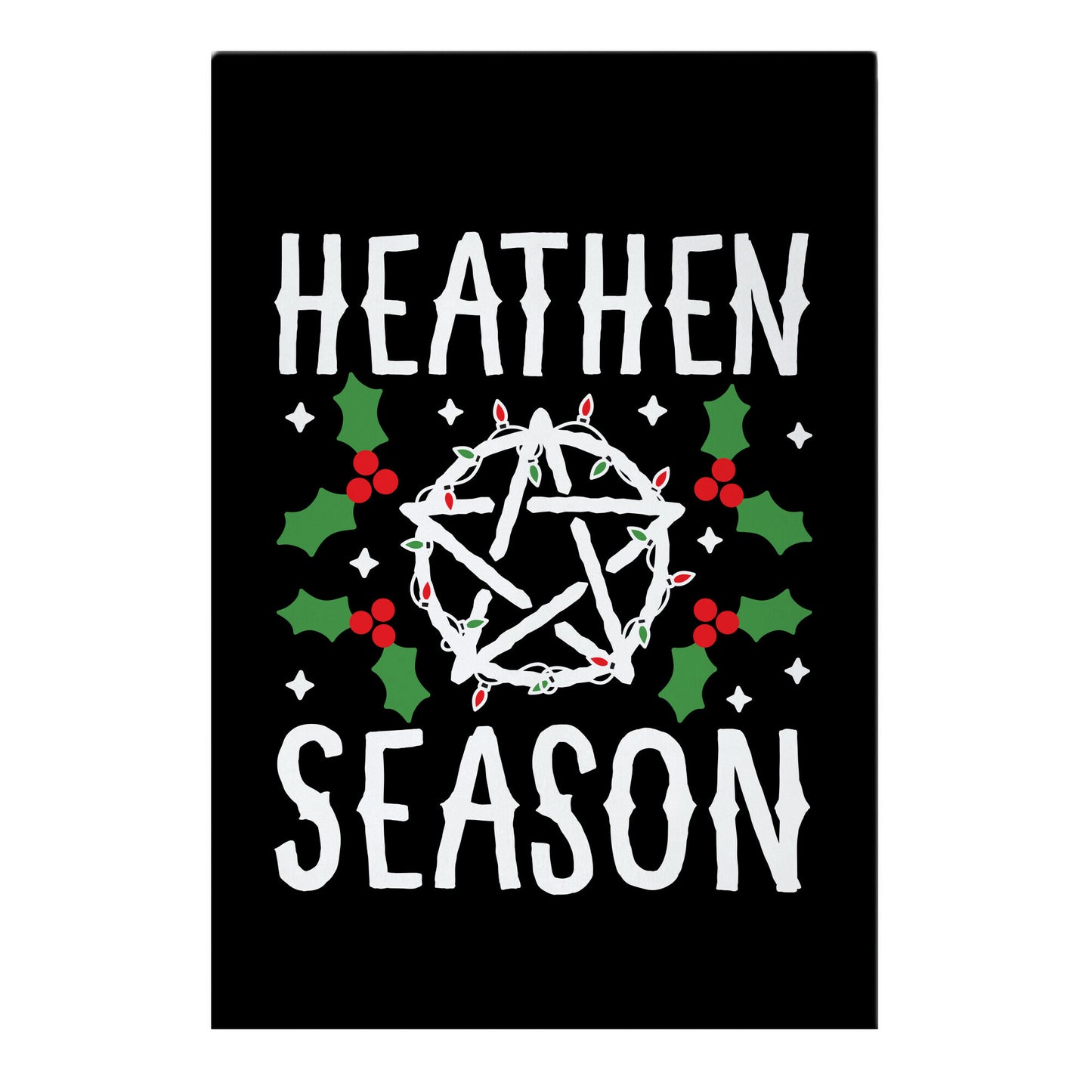 Heathen Season Christmas Garden Flag