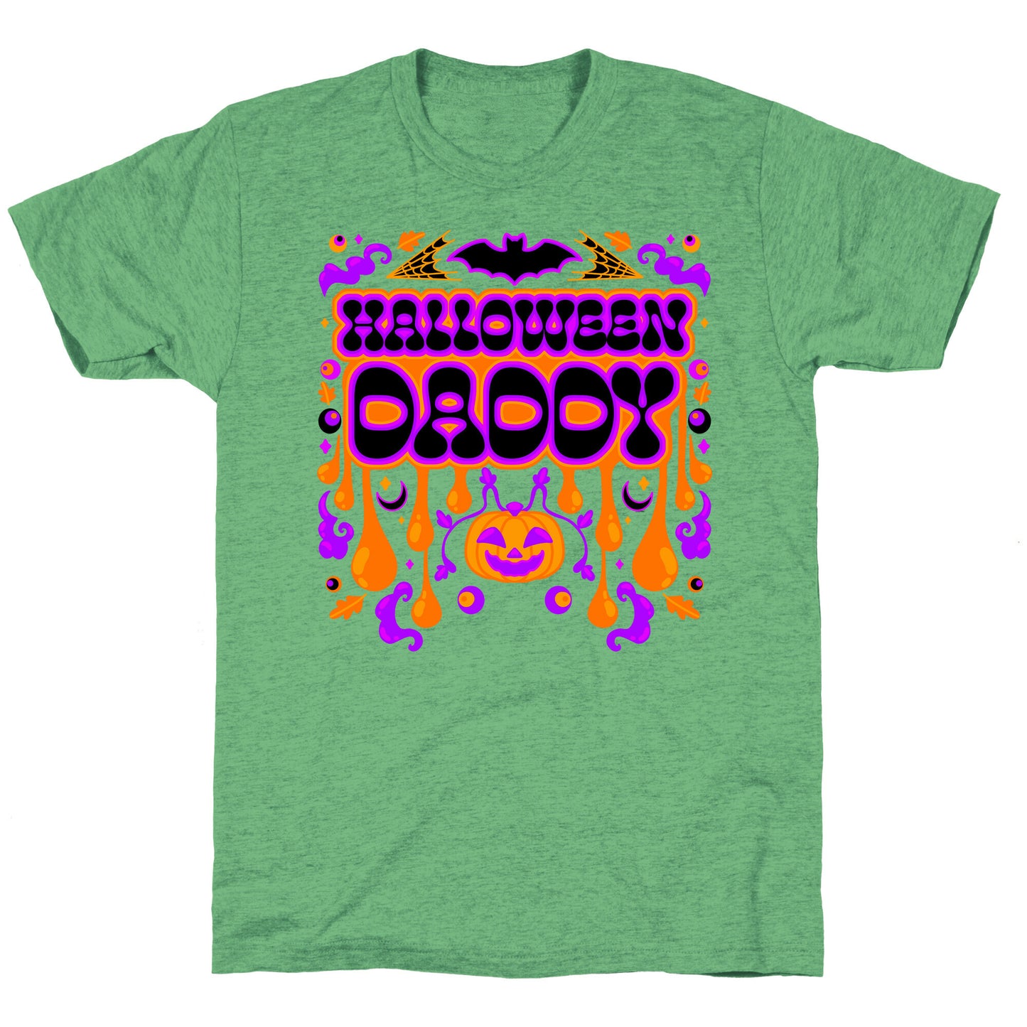 Retro Halloween Daddy Unisex Triblend Tee