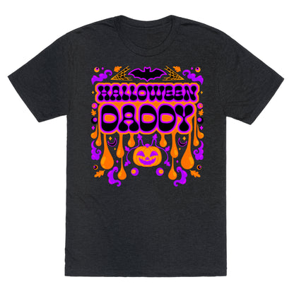 Retro Halloween Daddy Unisex Triblend Tee