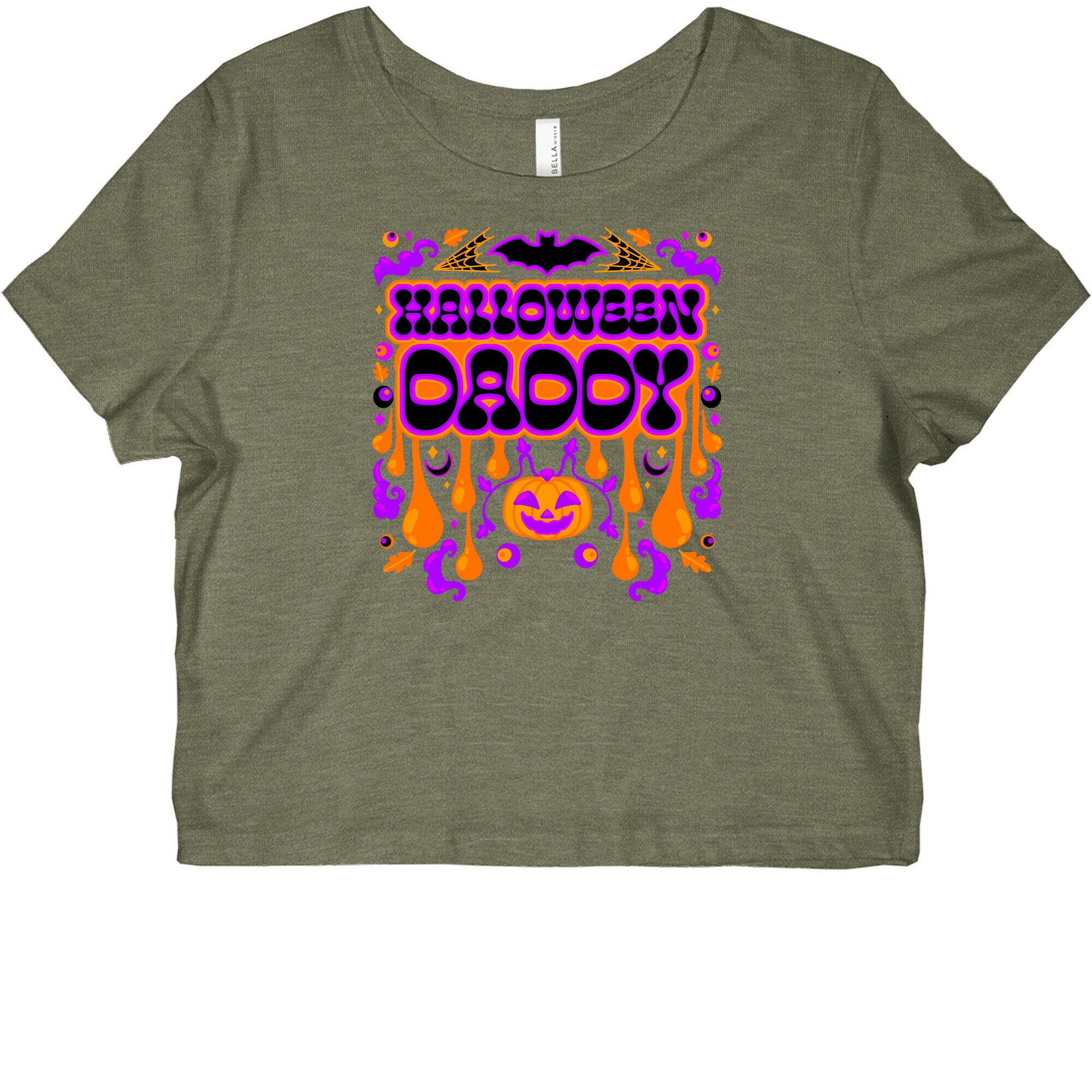 Retro Halloween Daddy Graphic Baby Tee