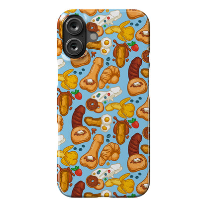 Phallic Breakfast Pattern Phone Case