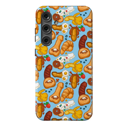 Phallic Breakfast Pattern Phone Case