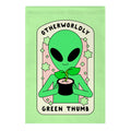 Otherworldly Green Thumb Garden Flag