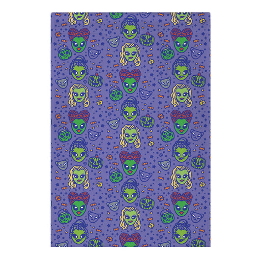 Witch Alien Sisters Parody Garden Flag