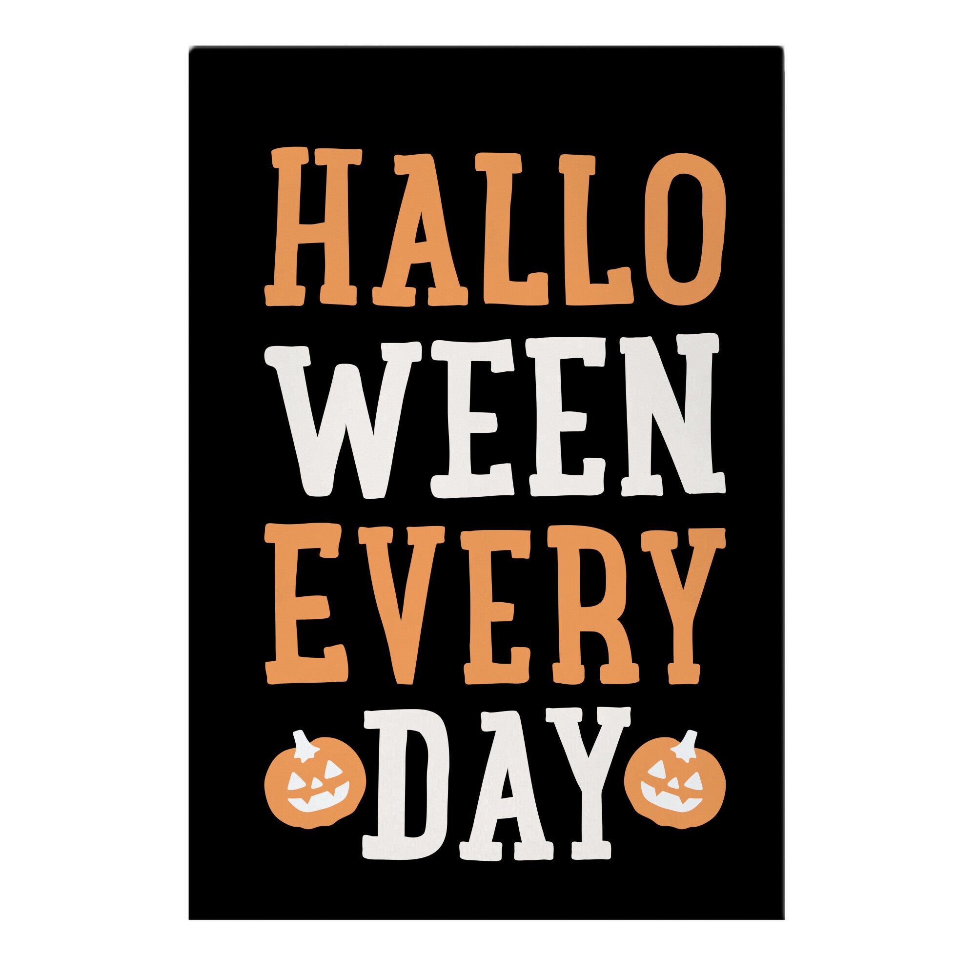 Halloween Every Day (White) Garden Flag