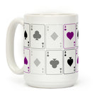 Asexual Aces Pattern Coffee Mug