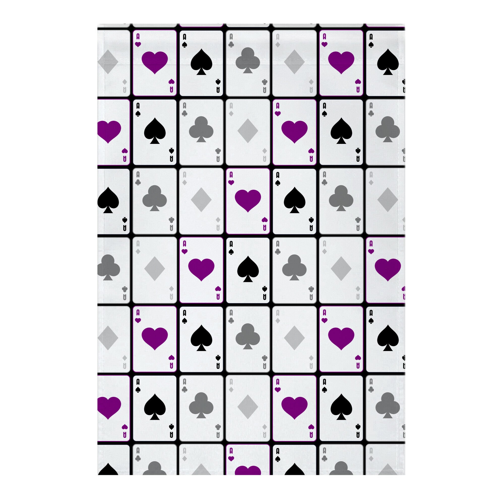 Asexual Aces Pattern Garden Flag