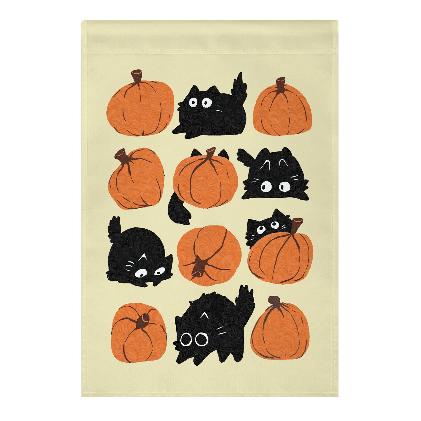 Pumpkin Cats Garden Flag