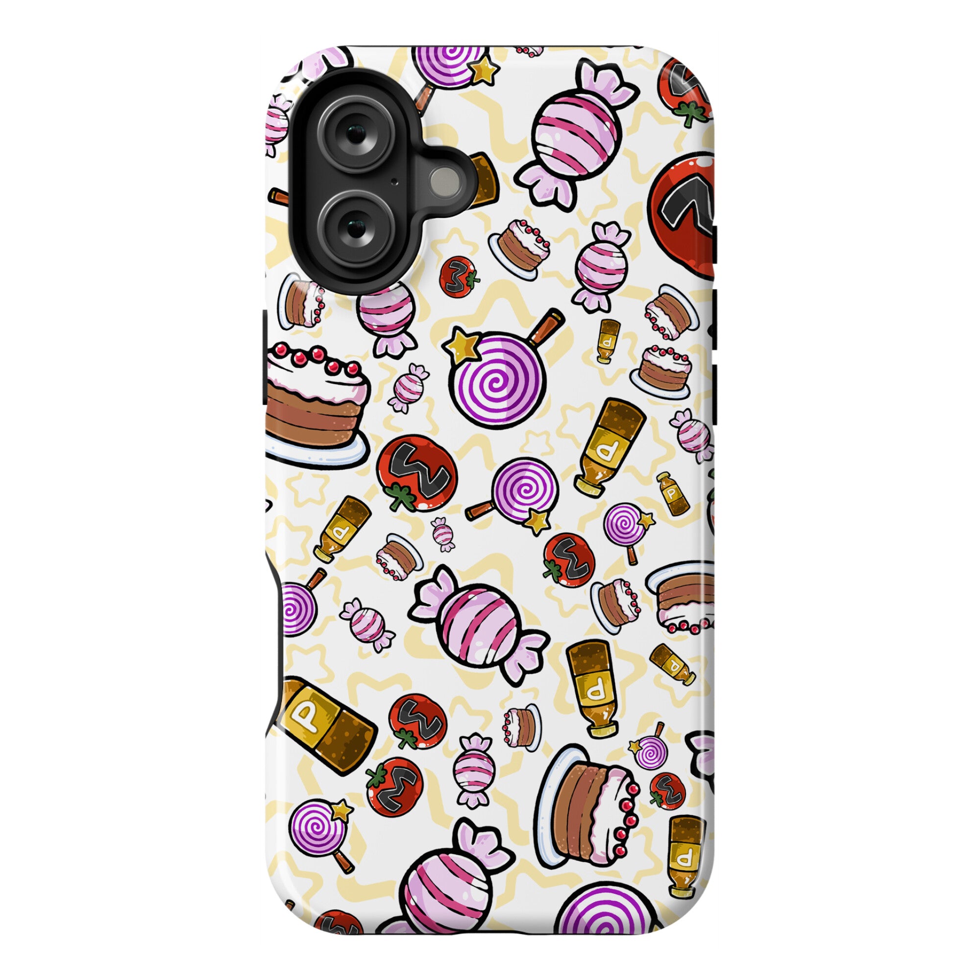 Kirby Munchies Pattern Phone Case