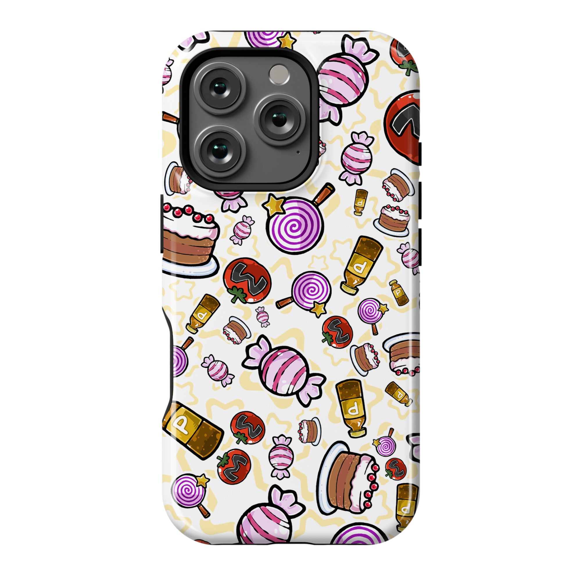 Kirby Munchies Pattern Phone Case