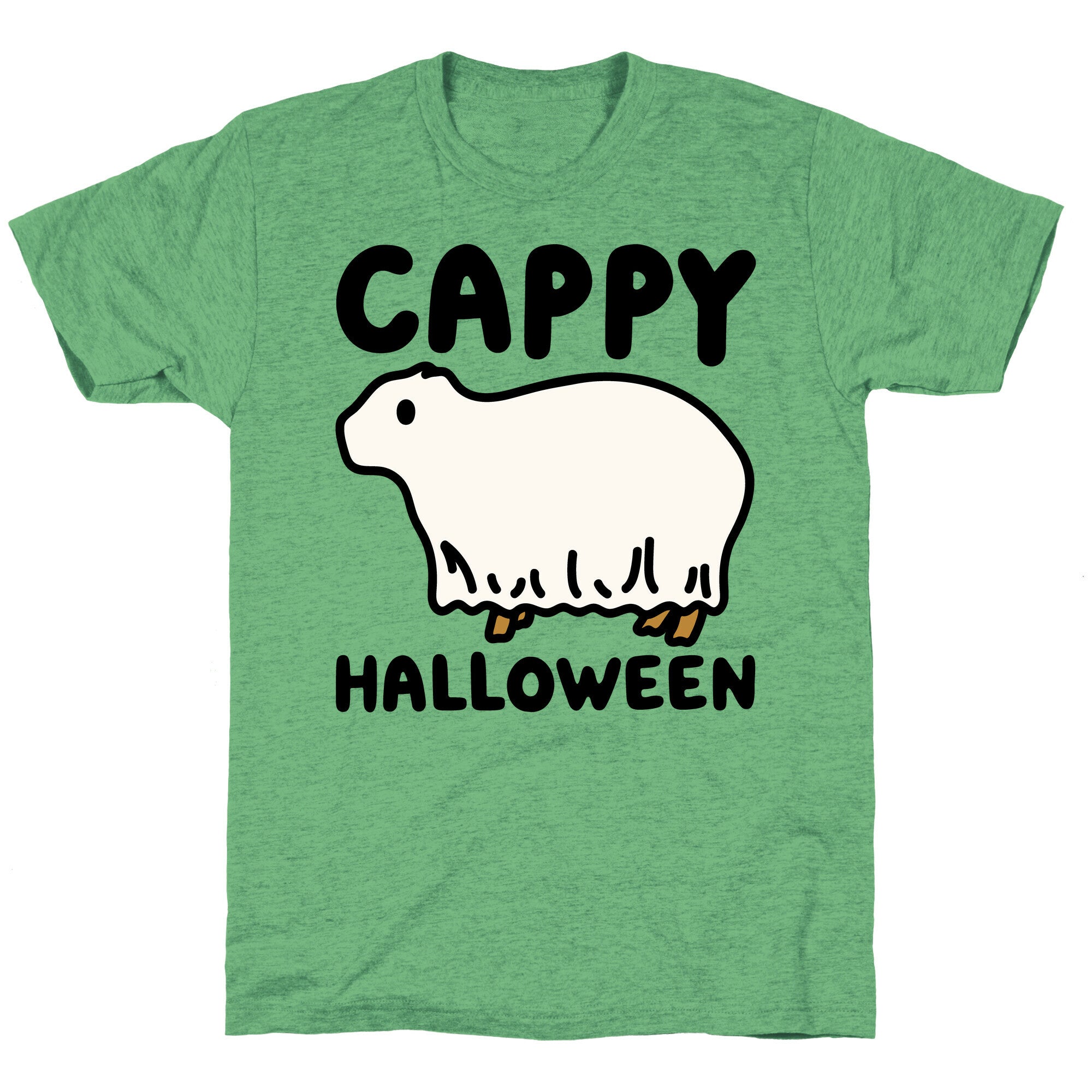 Cappy Halloween Capybara Parody Unisex Triblend Tee