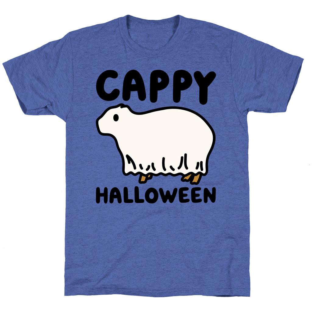 Cappy Halloween Capybara Parody Unisex Triblend Tee