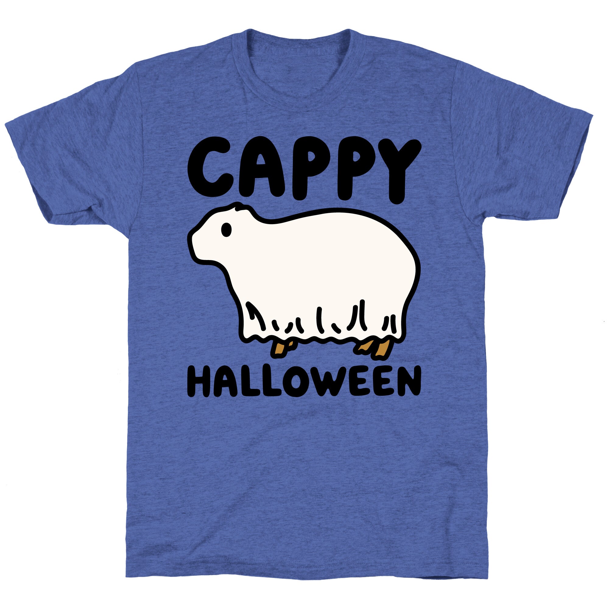Cappy Halloween Capybara Parody Unisex Triblend Tee