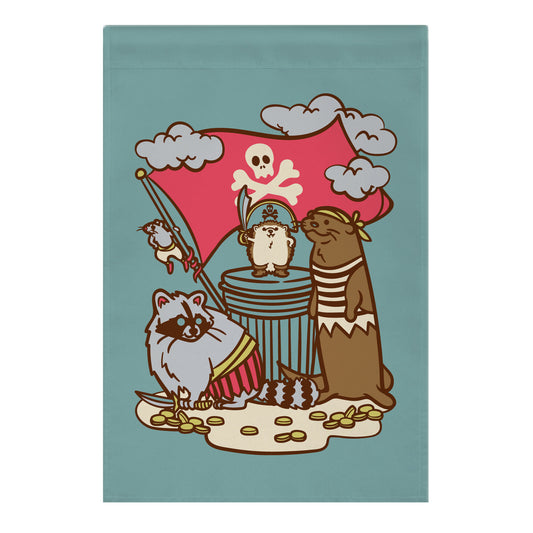 Captain Hedgie's Salty Crew Garden Flag