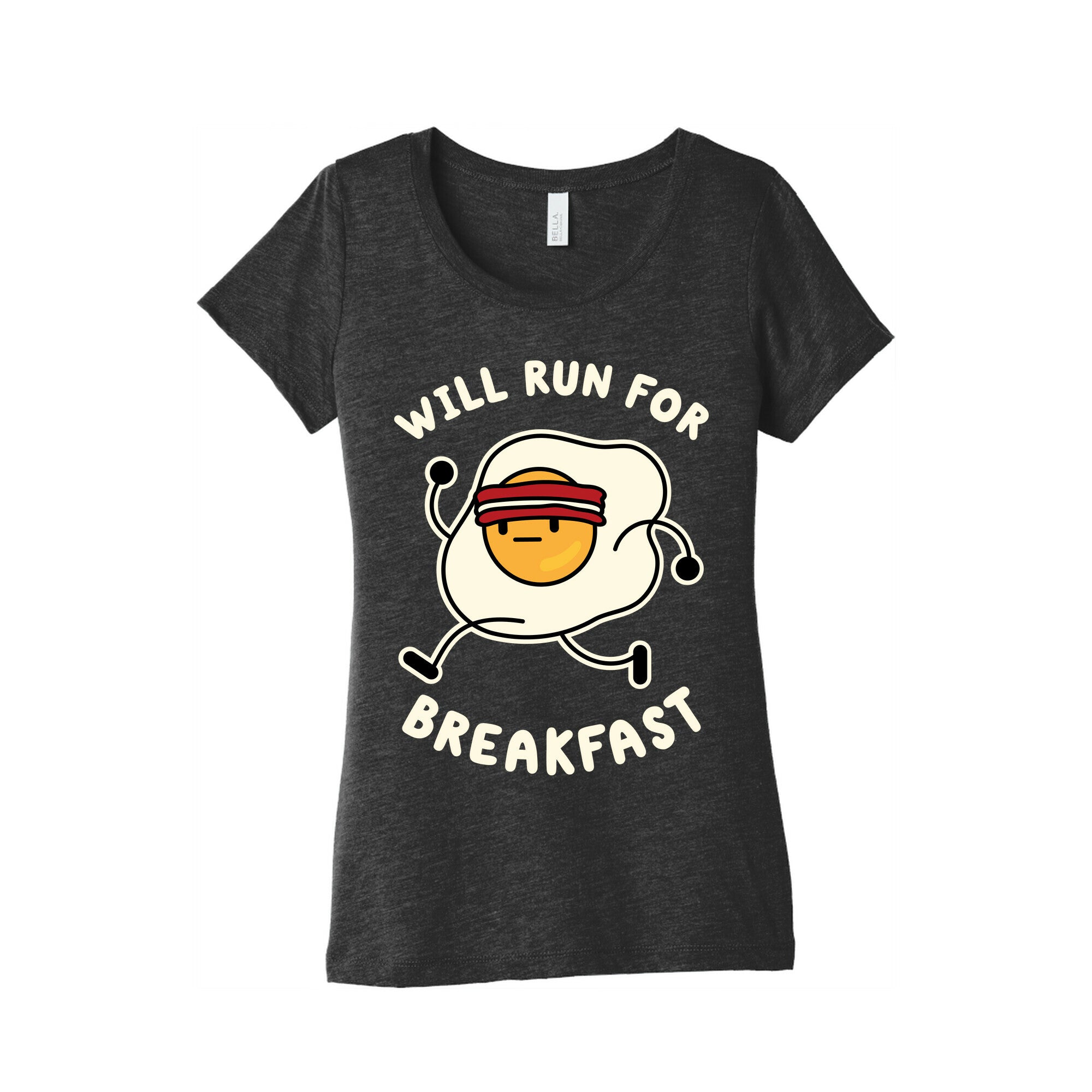 Will Run For Breakfast Women's Triblend Tee