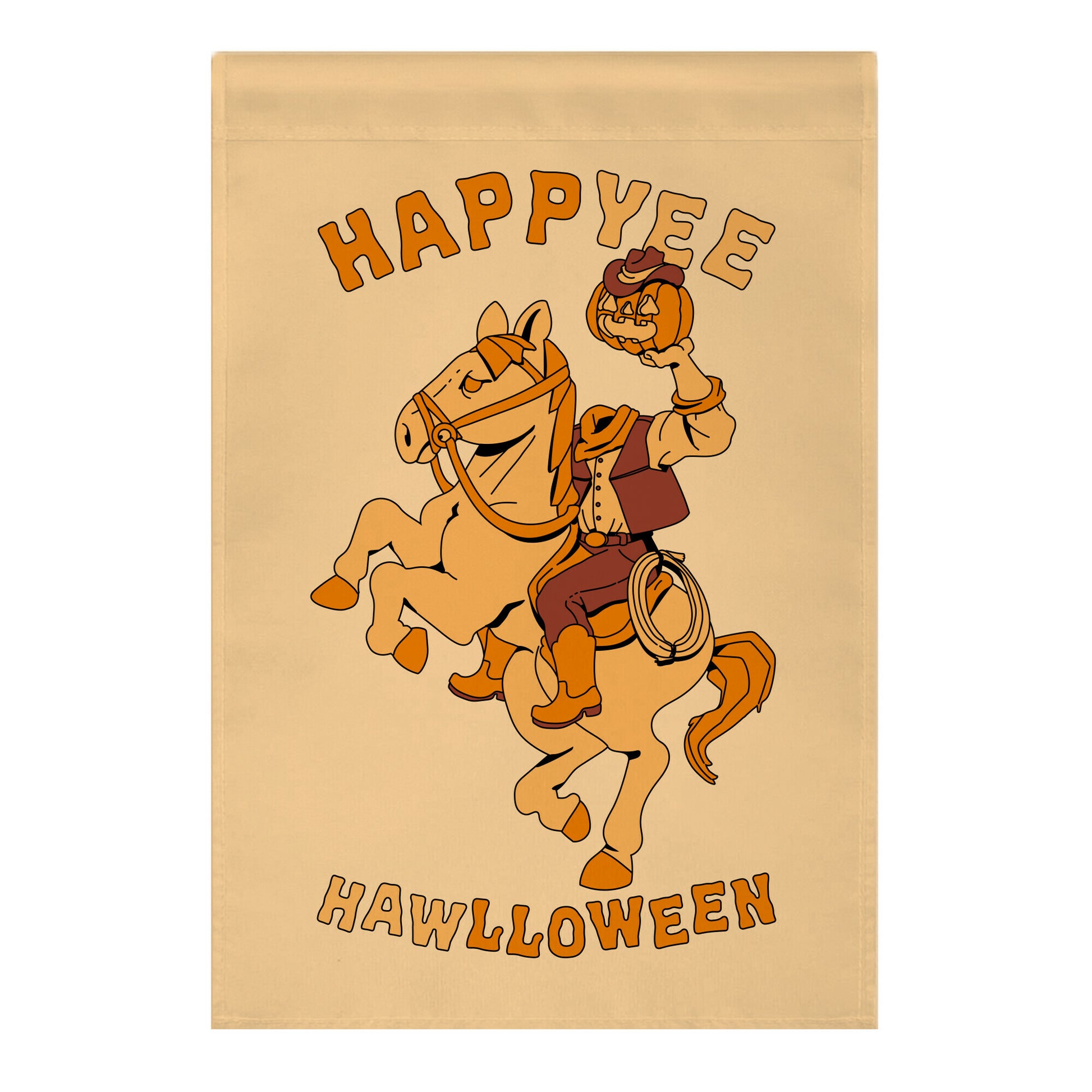 HappYEE HAWlloween Headless Cowboy Garden Flag