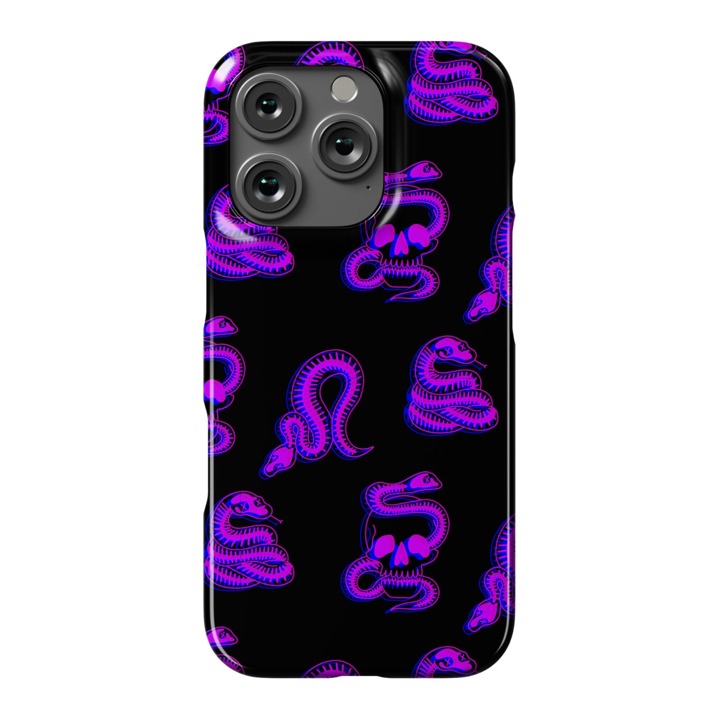 Skelly Snake Pattern Phone Case