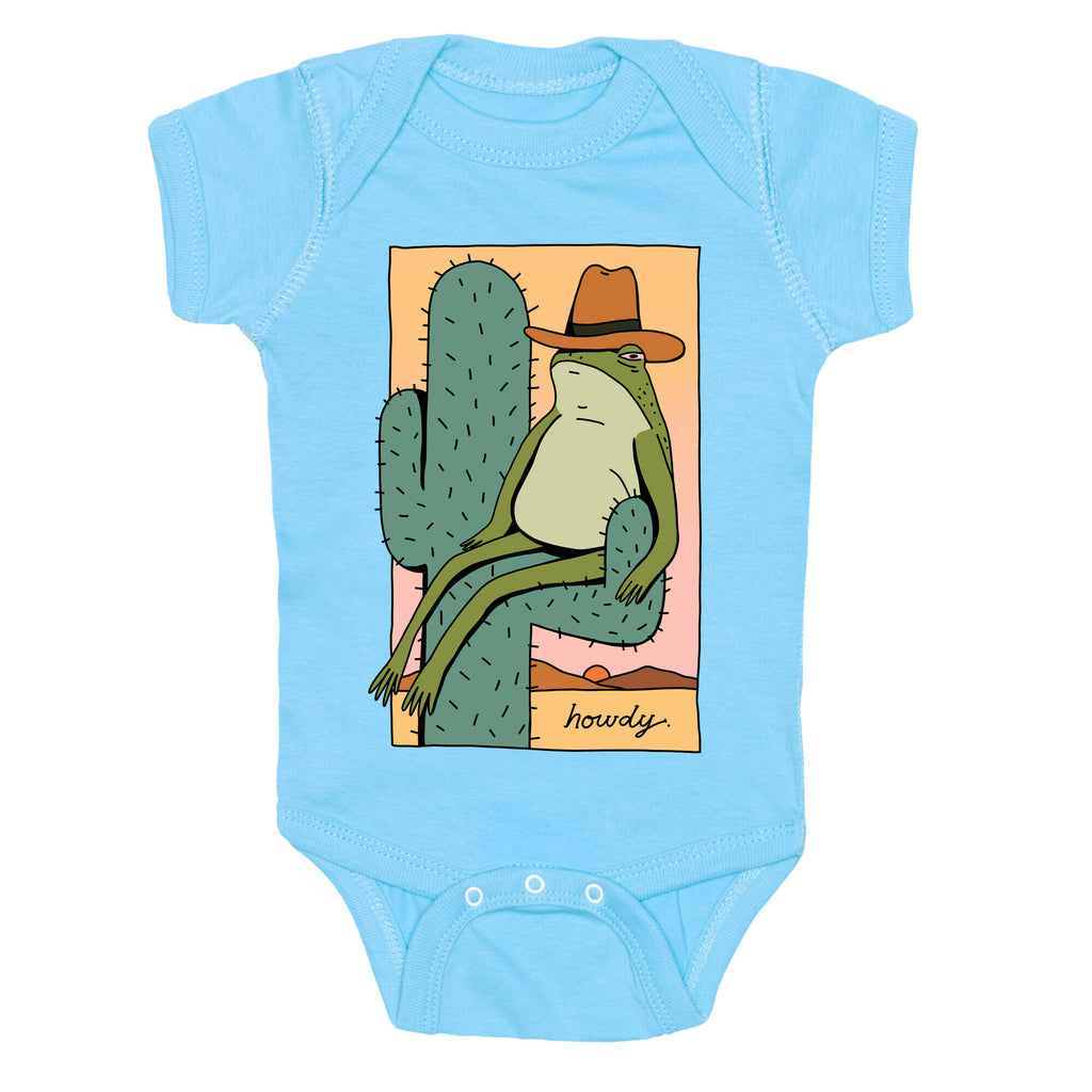 Howdy Frog Cowboy Baby One Piece
