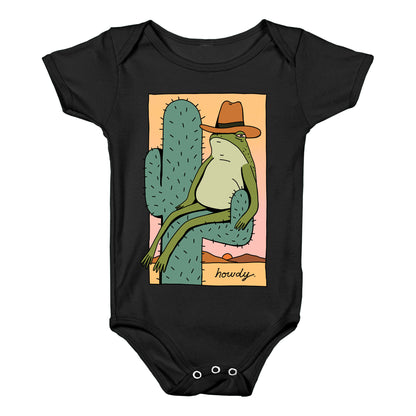 Howdy Frog Cowboy Baby One Piece