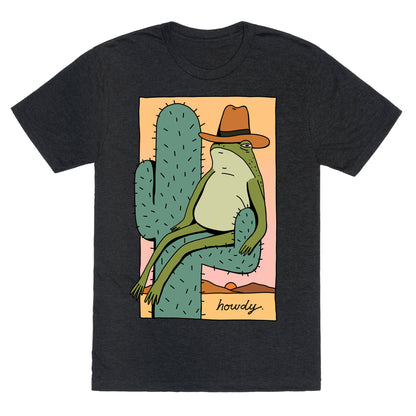 Howdy Frog Cowboy Unisex Triblend Tee