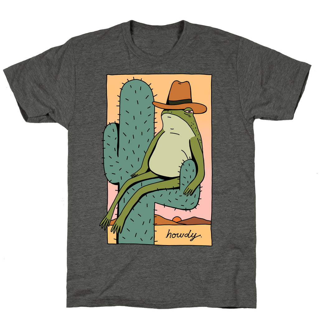 Howdy Frog Cowboy Unisex Triblend Tee