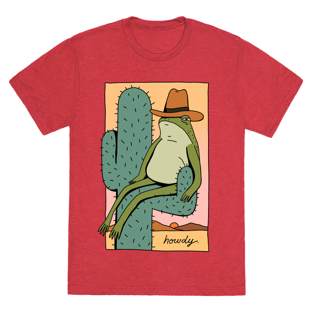 Howdy Frog Cowboy Unisex Triblend Tee