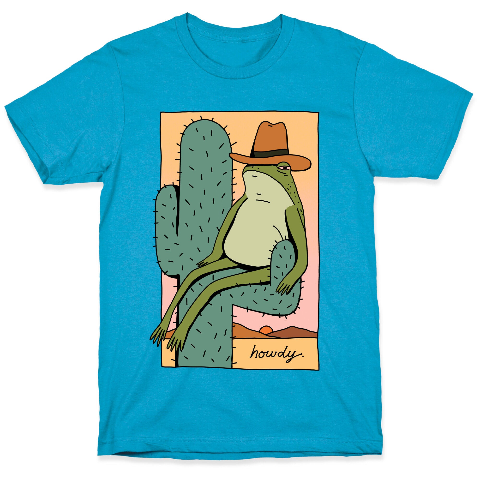 Howdy Frog Cowboy Unisex Triblend Tee
