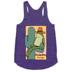 Howdy Frog Cowboy Racerback Tank