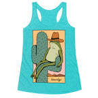 Howdy Frog Cowboy Racerback Tank