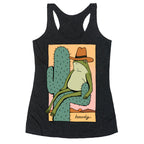 Howdy Frog Cowboy Racerback Tank