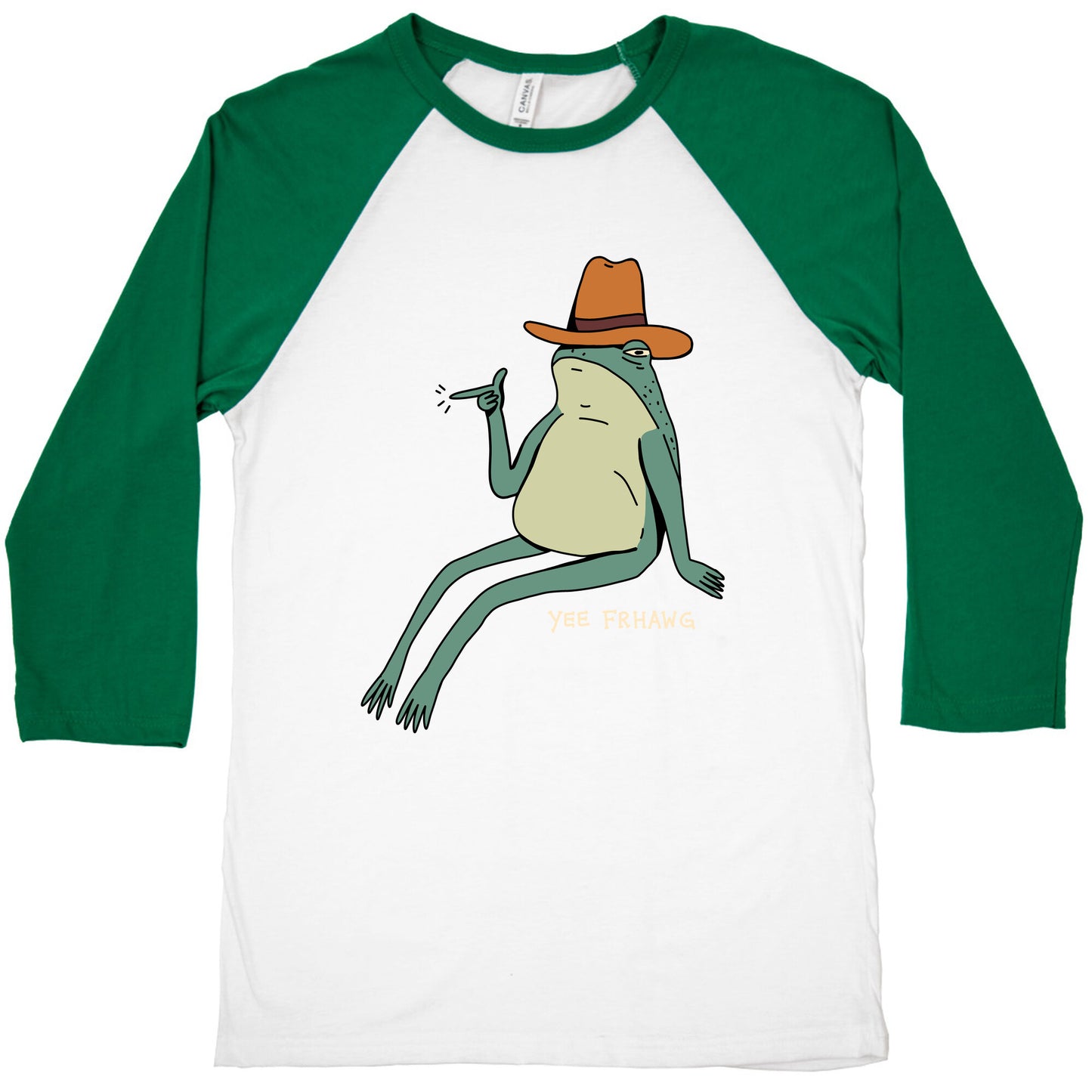 Yee Frhawg Frog Baseball Tee