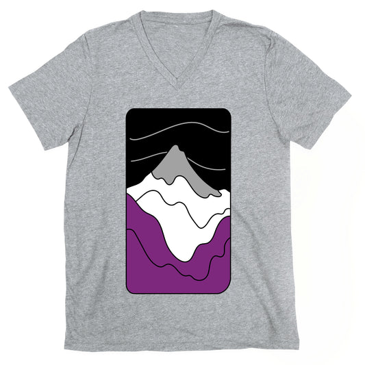 Groovy Pride Flag Landscapes: Ace Flag V-Neck