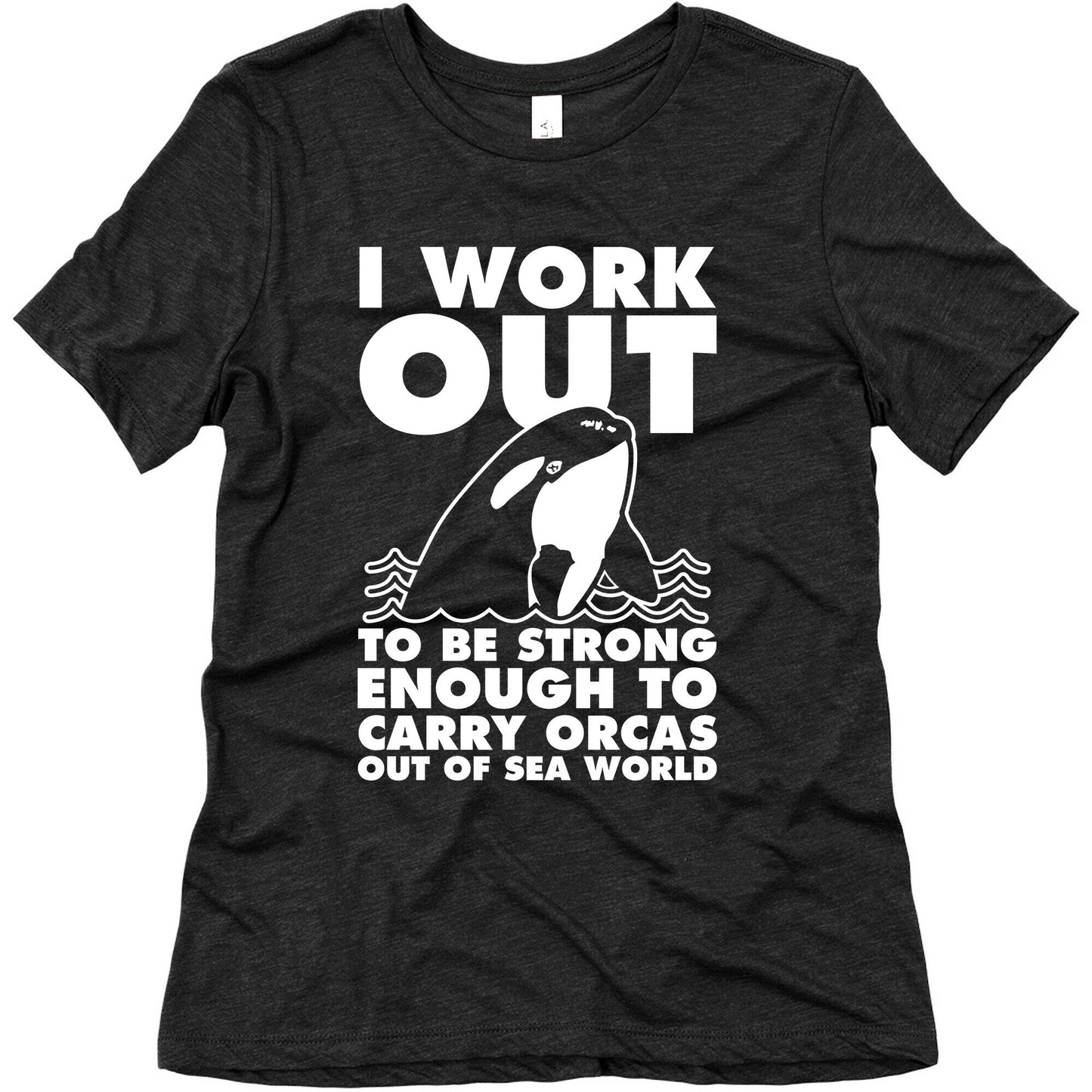 I Work Out to be Strong Enough to Carry Orcas Out of Sea World Women's Triblend Tee