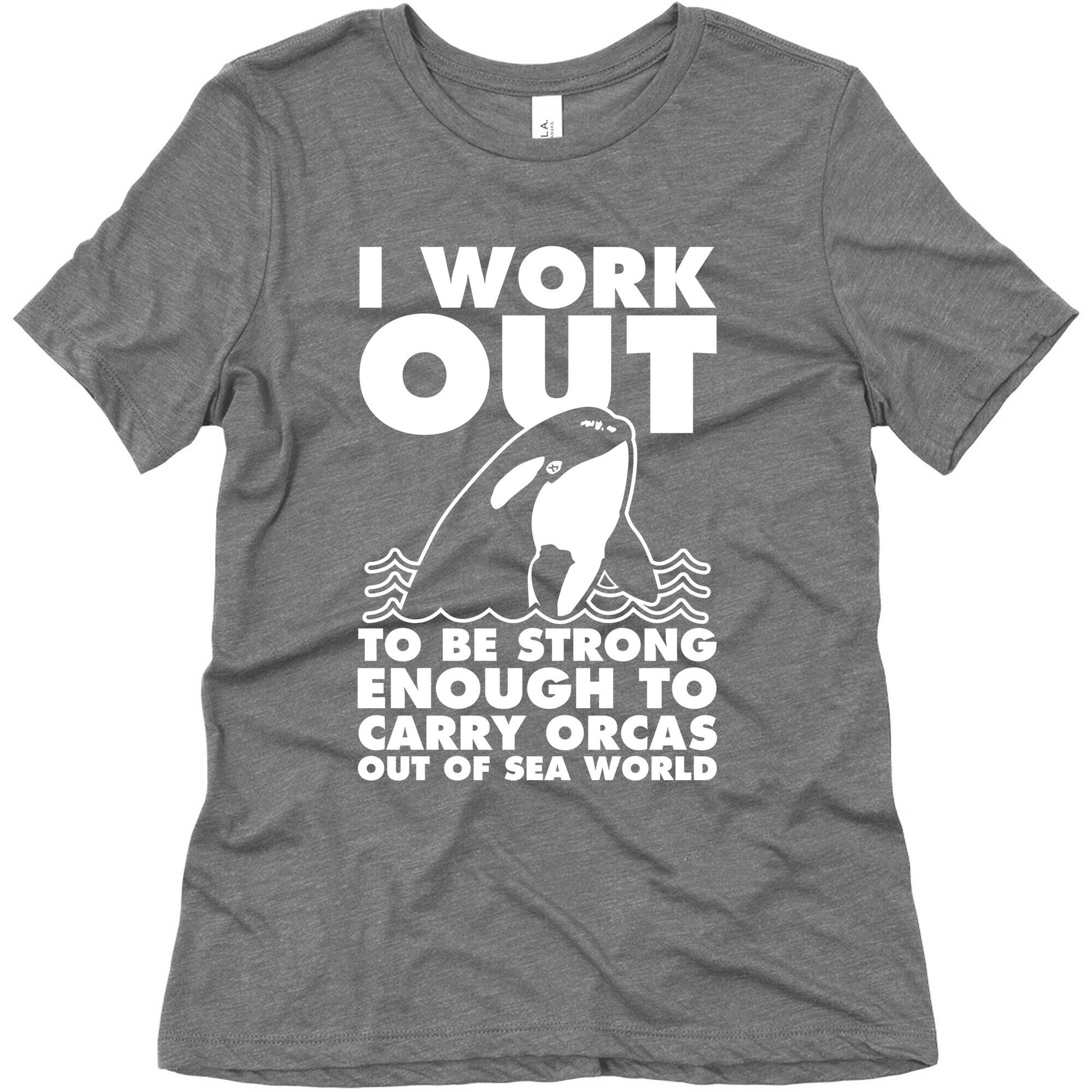 I Work Out to be Strong Enough to Carry Orcas Out of Sea World Women's Triblend Tee