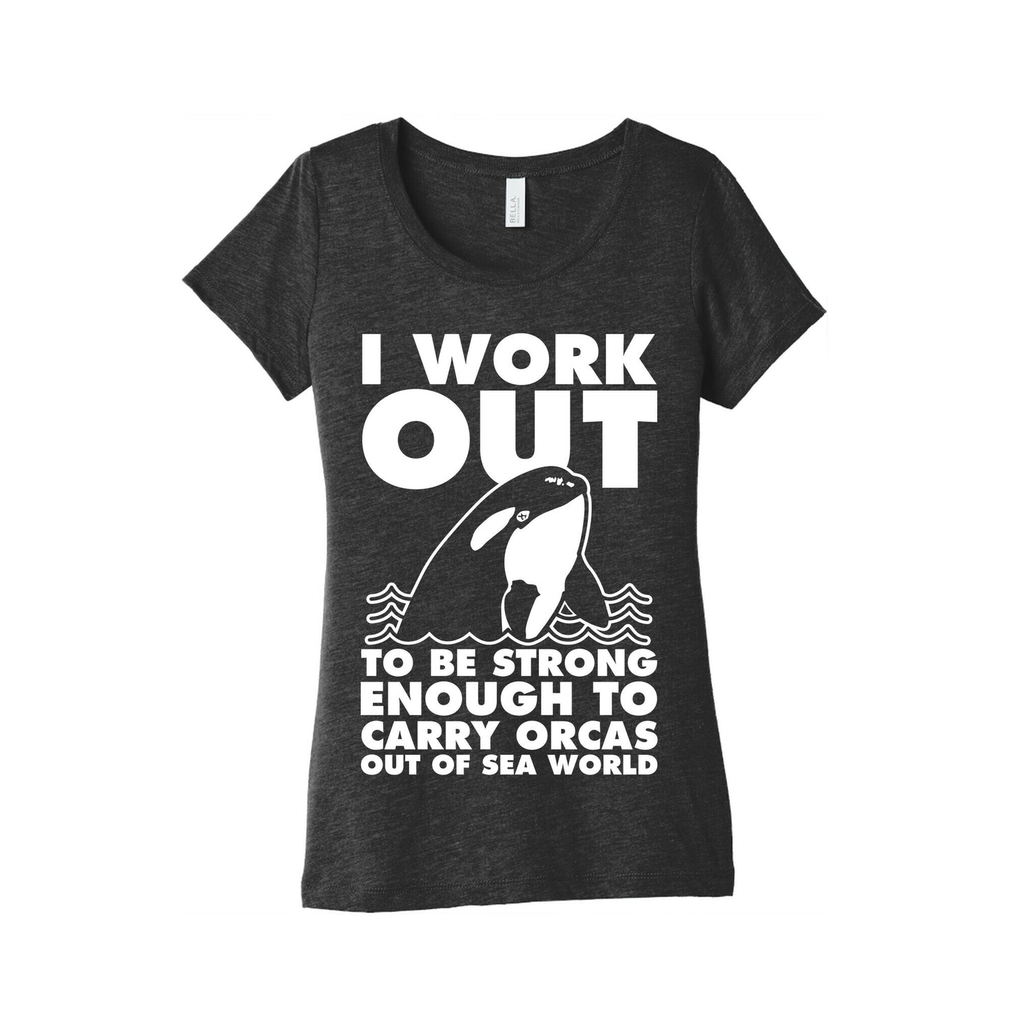 I Work Out to be Strong Enough to Carry Orcas Out of Sea World Women's Triblend Tee