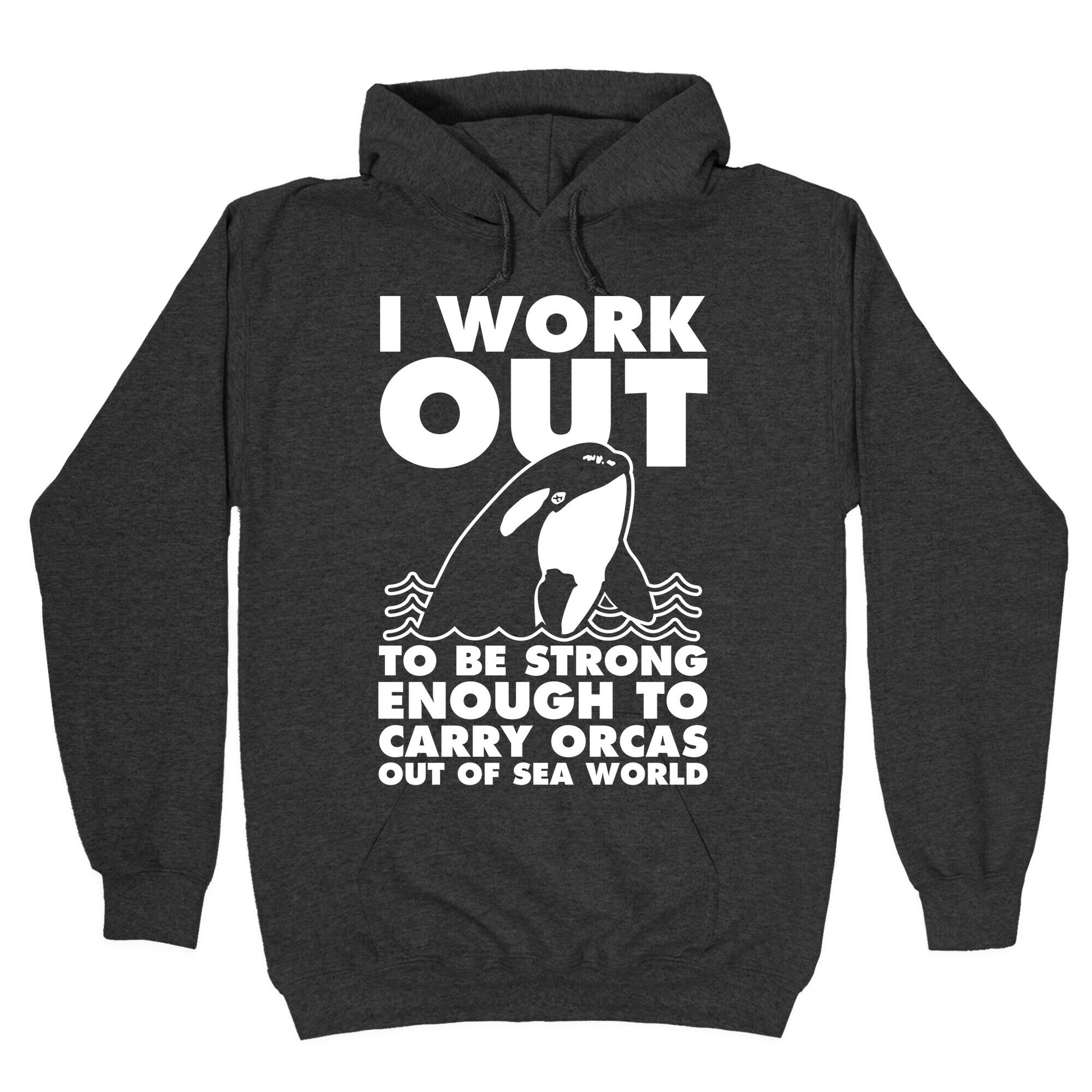 I Work Out to be Strong Enough to Carry Orcas Out of Sea World Hoodie