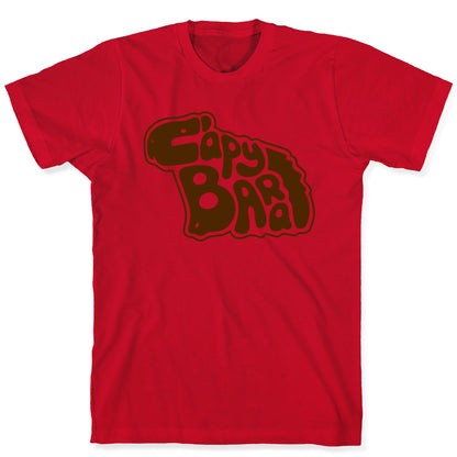 Capybara Font Illustration T-Shirt
