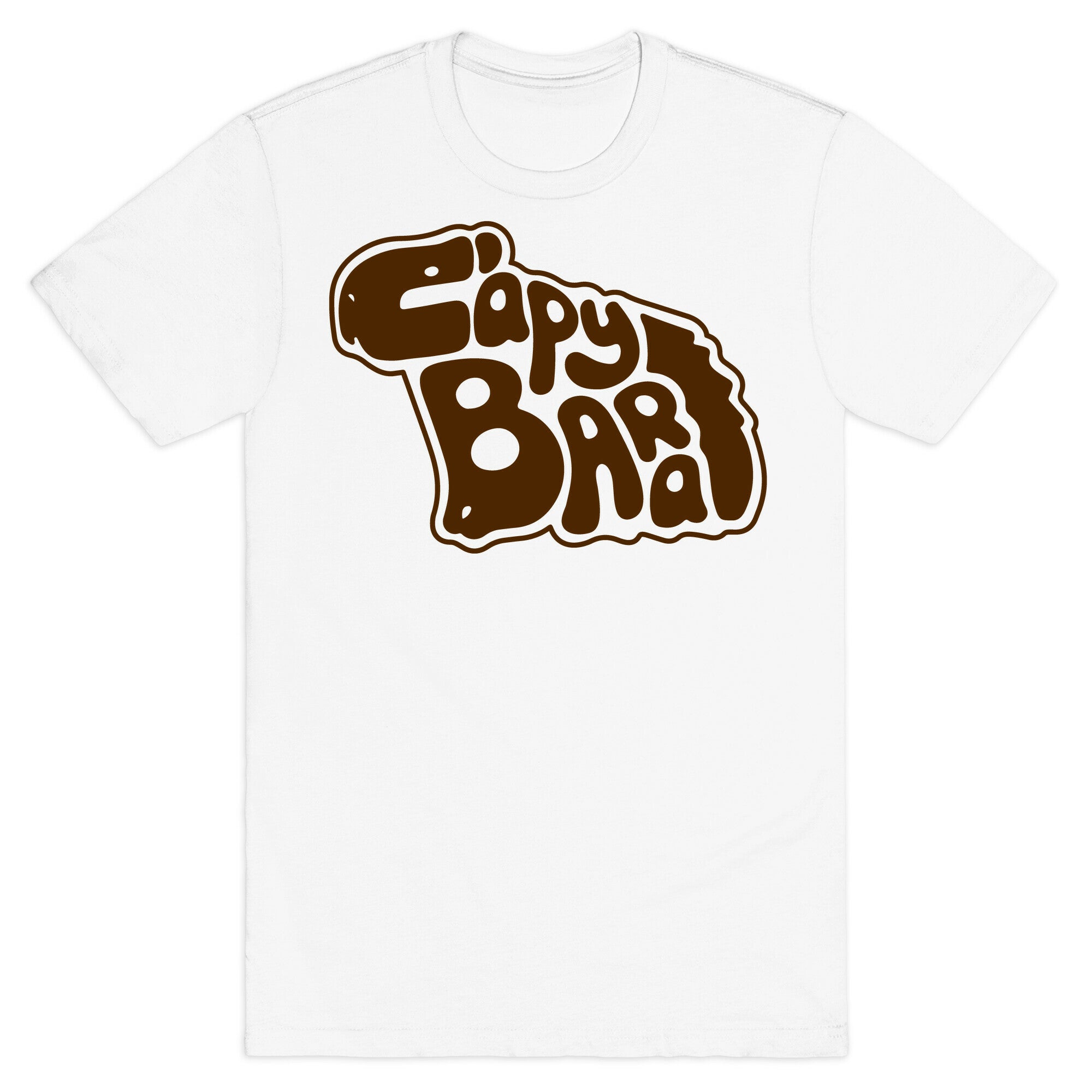 Capybara Font Illustration T-Shirt