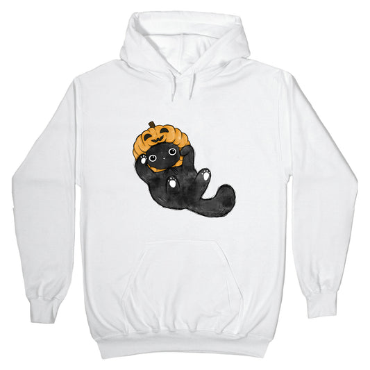 Halloween Pumpkin Cat Hoodie